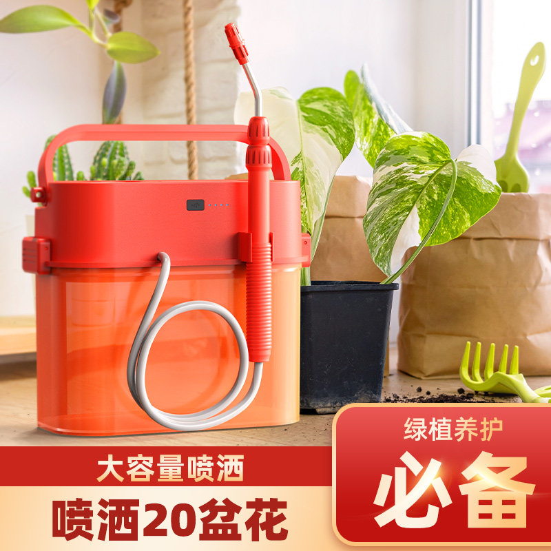 谢冰燃5升电动喷雾器喷壶打药喷洒神器自动喷药小型高压浇花消毒