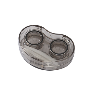 隐形眼镜盒美瞳盒子免拧盖透明便携收纳盒高级感轻便伴侣盒双联盒