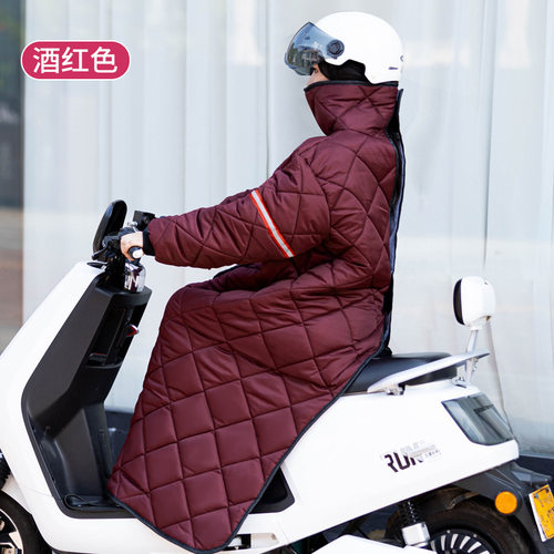 挡风衣加厚加绒挡风被电瓶车