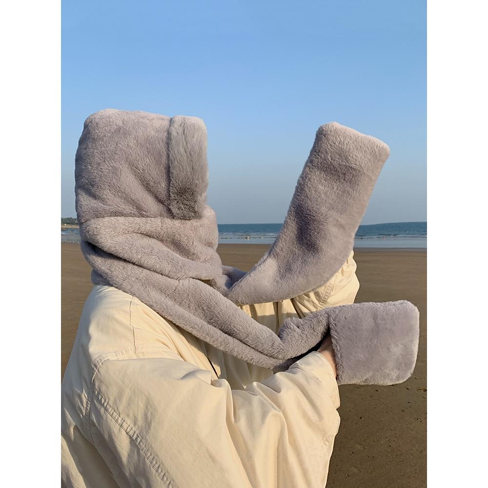 帽子男人的冬天帽子围巾所有在一个男人的冬天长毛绒男人的自行车