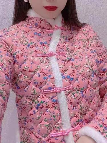 网红大花袄同款小碎花棉衣百搭加厚东北大棉袄覆古潮流中国风旗袍