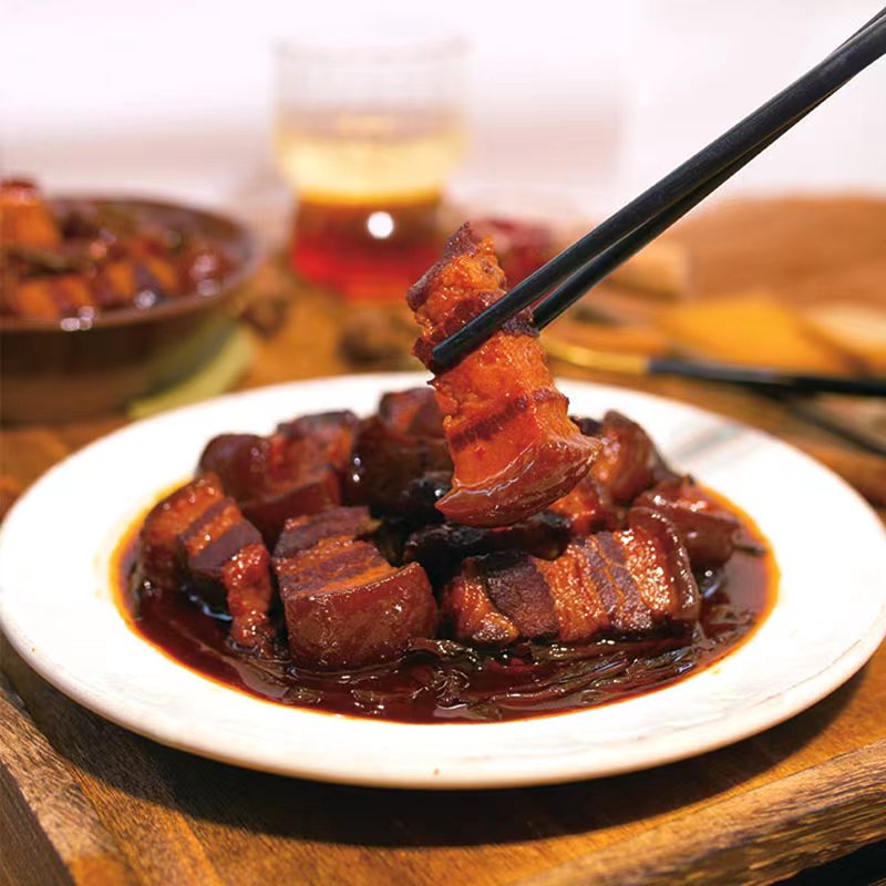 懒人川味经典预制菜干豇豆红烧肉320g半成品加热即食