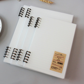 横线方格空白本子加厚100g道林纸简约不硌手活页本可拆卸b5磨砂封面学生高颜值a5笔记本10孔替芯记事本日记本