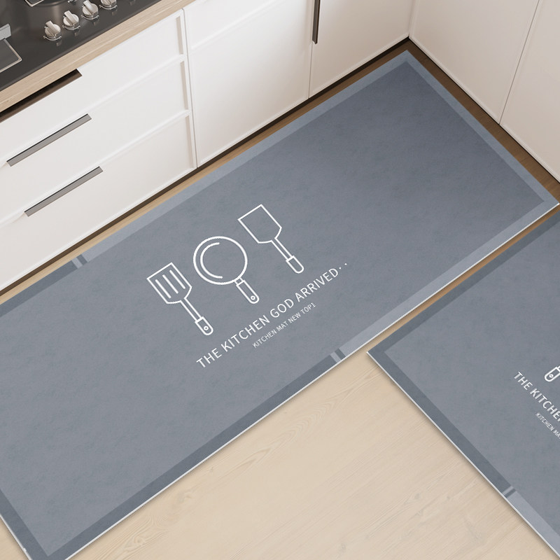 厨房地垫防滑防油可擦免洗脚垫简约家用pvc长条地毯防水耐脏垫子,居家布艺,家用脚垫,淘宝优惠券,粉丝福利购,淘宝优惠卷