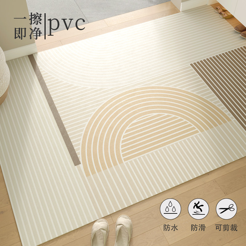入户门地垫耐脏脚垫门垫进门家用可擦免洗皮革玄关地垫防滑可裁剪 - 实物图
