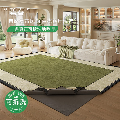 可拆洗地毯客厅新款法式复古