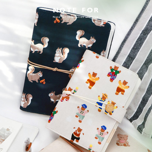 NOTEFORa6布面活页手账本a5