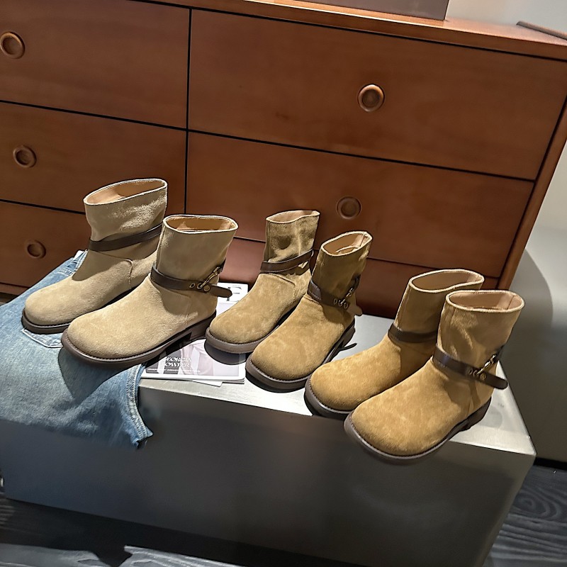 【雪欧尼专享】TS2025秋季新款时尚百搭英伦风增高短靴MTD57781-H