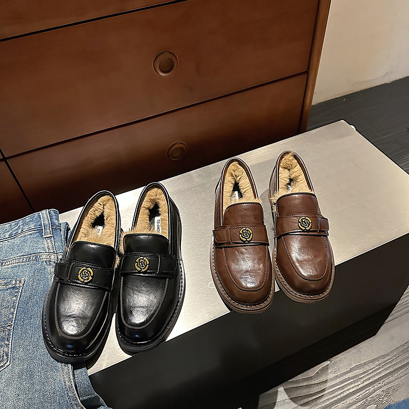 【淘女郎demi】TS加绒加厚时尚一脚蹬低帮单鞋女MTB57889B-H