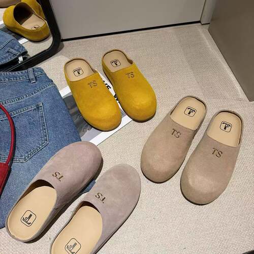 【大潘专享】TS单鞋一脚蹬勃肯鞋懒人包头半拖鞋女MTB57559-1-H