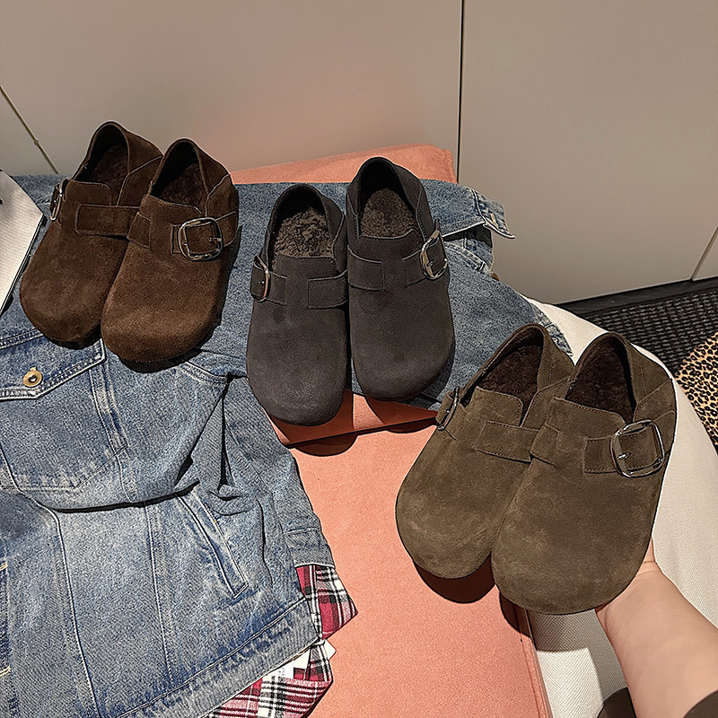 【花花推荐】一脚蹬单鞋加绒加厚时尚休闲勃肯鞋MTX57895A-X,女鞋,勃肯鞋/软木鞋,淘宝优惠券,粉丝福利购,淘宝优惠卷