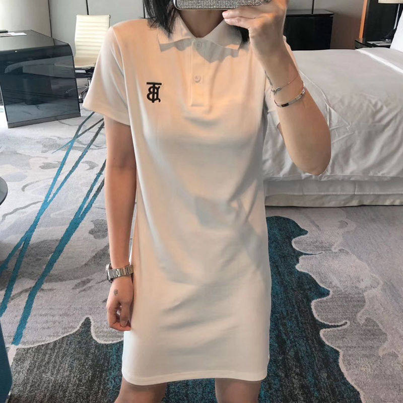 Red Han skirt college Embroidery letter POLO Mid length version T-shirt dress Short sleeved Self cultivation Dressin the Play mode/Anime/Periphery/cos/Board games , Quadratic element Lolita, Lolita Dress category - from Buy2taobao.com to provide professional Taobao agent buy service