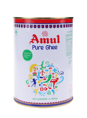 印度原装进口食品 AMUL PURE GHEE 醇油酥油1000ml