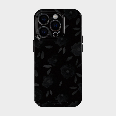 暗夜花朵 适用iphone16promax手机保护壳苹果15plus简约ins风奢华感14高级感艺术13mini独特超好看小众不撞款