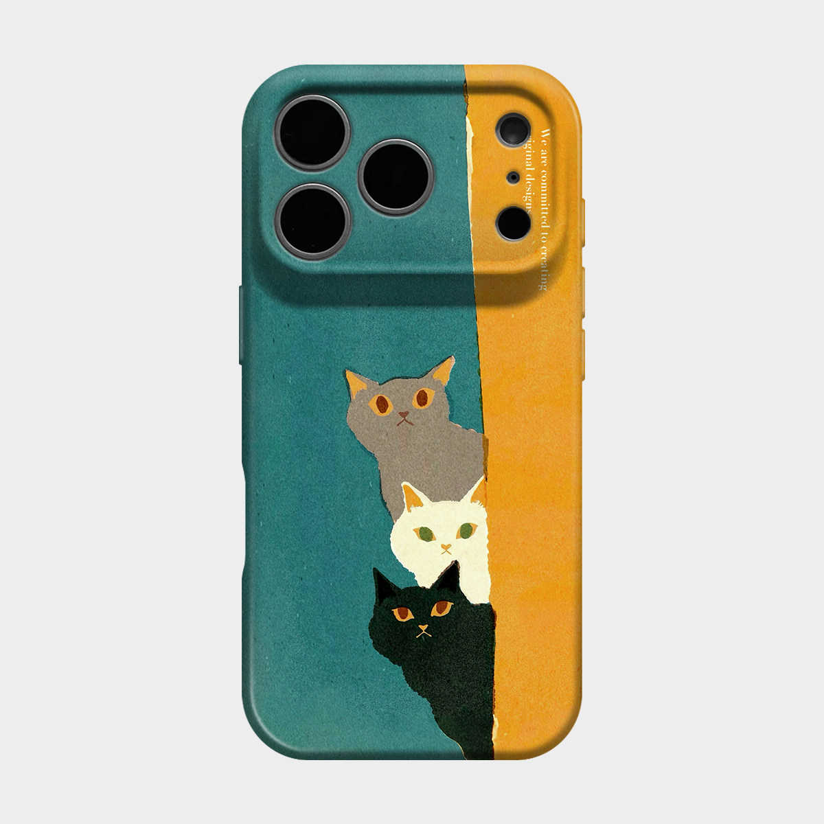 三只小猫可爱趣味手机壳图片