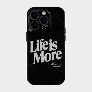适用iPhone苹果16promax系列手机壳保护外壳15plus潮流高级感轻奢14艺术独特ins风13小众不会撞 生活之至上