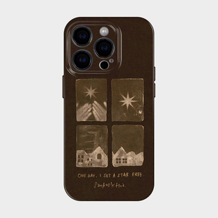 流浪之星 适用iPhone16苹果17promax手机壳新款保护壳15独特的奢华感14韩系ins复古风高级感13艺术小众不撞款