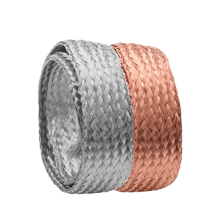 紫铜编织带接地线扁铜线软铜线连接裸线25平方导电带镀锡编织铜带