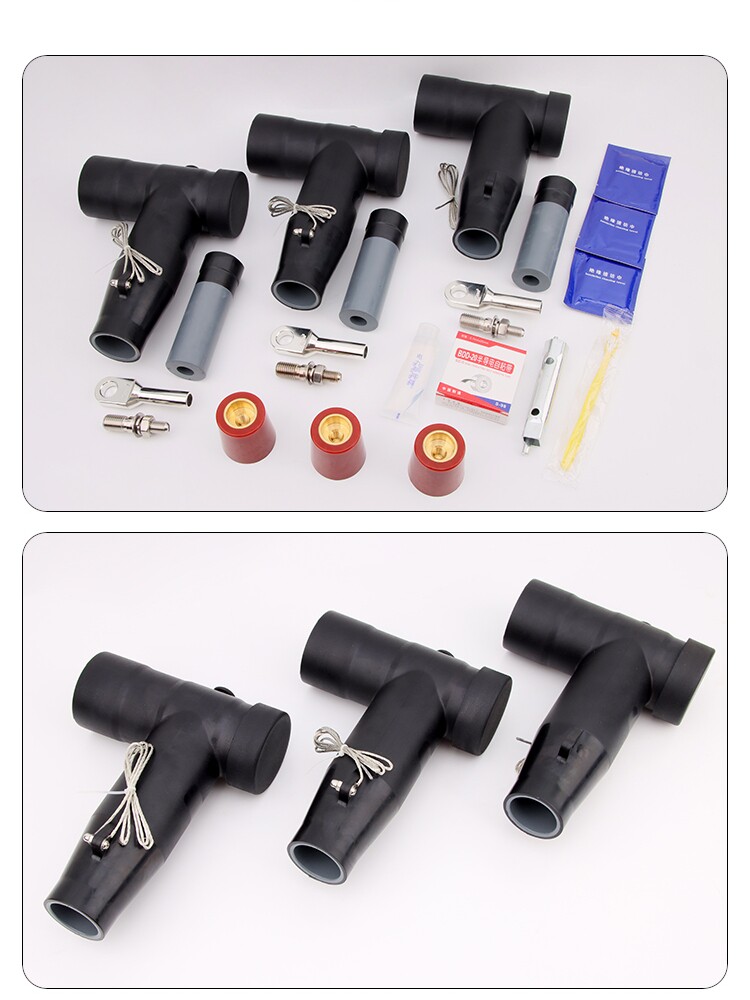 10kv欧式插拔头 肘型电缆接头高压电缆分支箱可触摸t型630a前插头