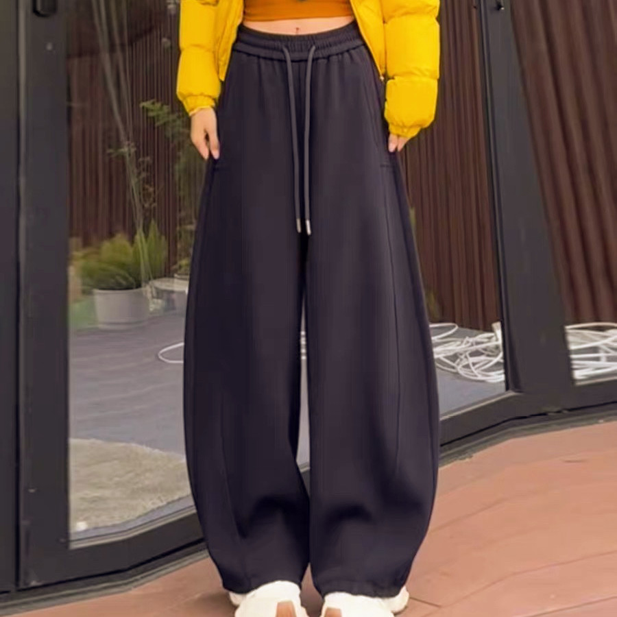 斐家同款～加绒冬款女士爆款新款弯刀加绒香蕉裤阔腿裤,女装/女士精品,卫裤,淘宝优惠券,粉丝福利购,淘宝优惠卷