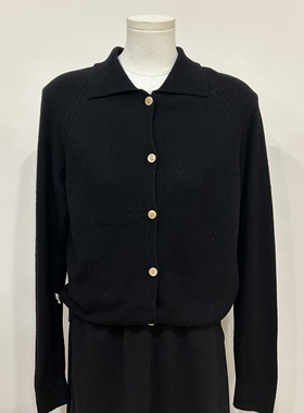 不扎/面料柔软 100%澳洲美丽诺羊毛翻领单排扣女秋冬上衣内搭