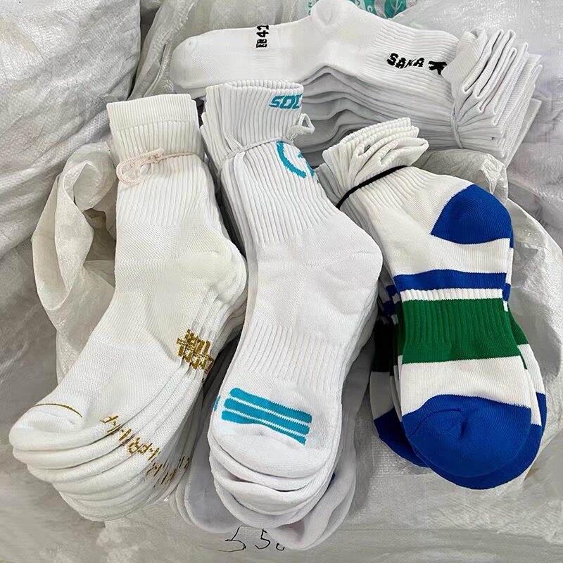 6双装运动袜子男大牌篮球袜毛巾底中筒袜加厚春秋冬季毛圈保暖