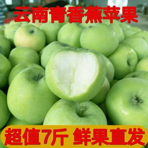 云南昭通青香蕉苹果水果整箱现摘现发7斤当季孕妇新鲜水果非糖心