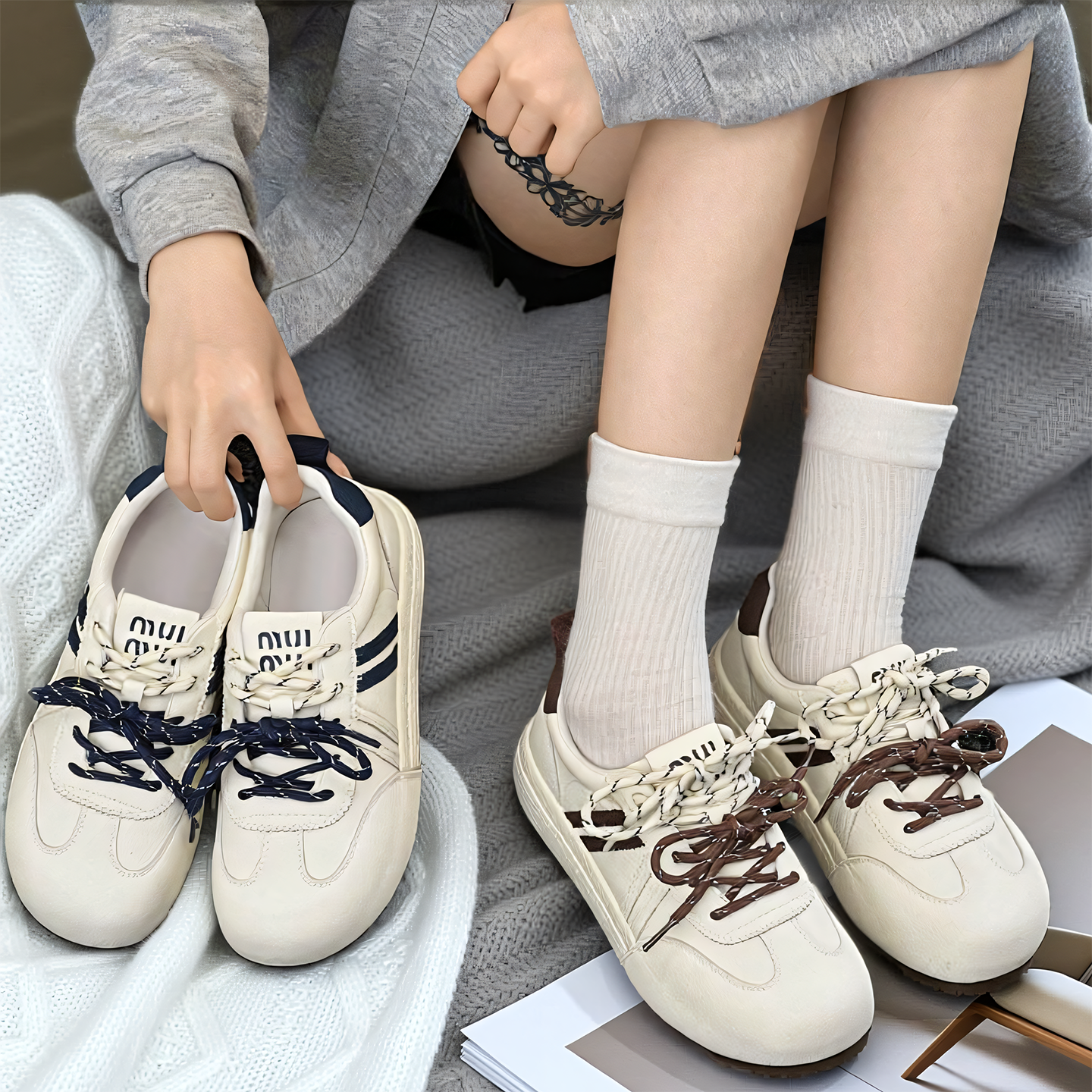 简雅诗妮复古小白鞋女软底德训鞋百搭女鞋真皮轻便休闲鞋女款板鞋,女鞋,休闲板鞋,淘宝优惠券,粉丝福利购,淘宝优惠卷