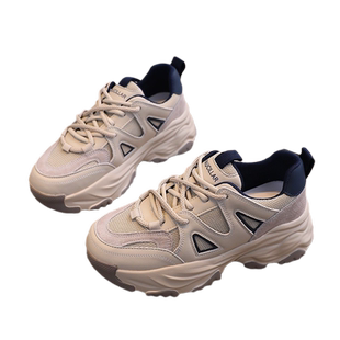 老爹鞋女显脚小女款鞋子增高小白鞋时尚女鞋真皮休闲鞋百搭运动鞋