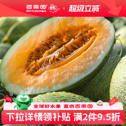 百果园西州蜜瓜新鲜水果2斤1粒
