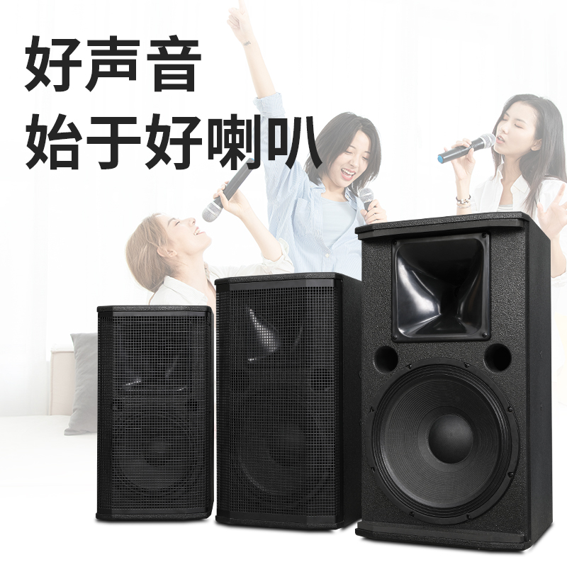 专业10寸会议音响舞蹈媒体室8寸家用KTV唱歌全频音箱壁挂套装