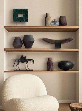 新中式现代艺术侘寂风摆件样板间售楼处书房玄关客厅茶几桌面摆设