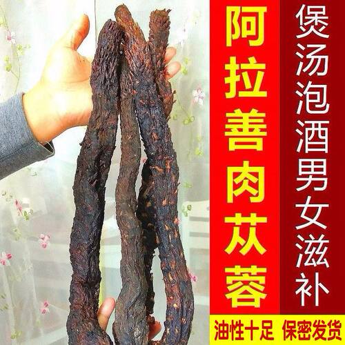 阿拉善野生肉苁蓉超大片内蒙特级正品中药材锁阳枸杞男泡水泡酒料