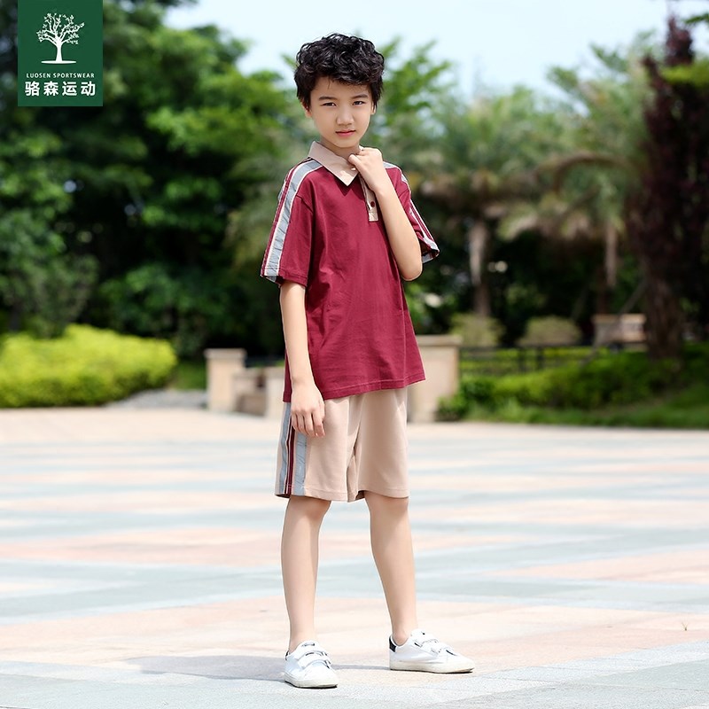 东莞市大岭山镇中小学生统一校服纯棉夏季装校服大岭山中小学校服
