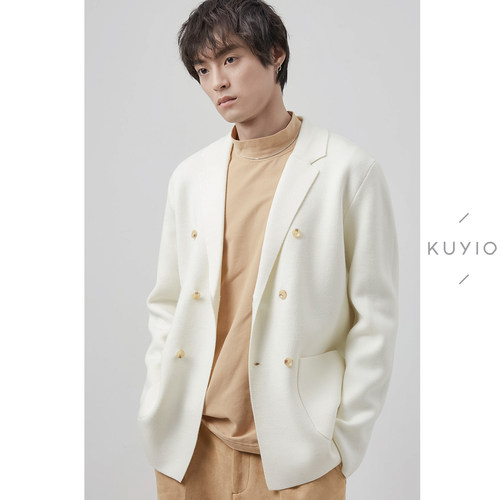 kuyiou/精纺羊毛紧密双面挺廓