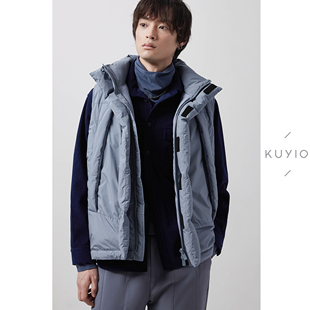 抗污防泼水魔术贴面包羽绒马甲男 Y01 日系极简CITYBOY KUYIOU