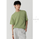 饰口袋 KUYIOU 凉感轻薄莫代尔宽松圆领短袖 折叠三角装 T恤男 T14