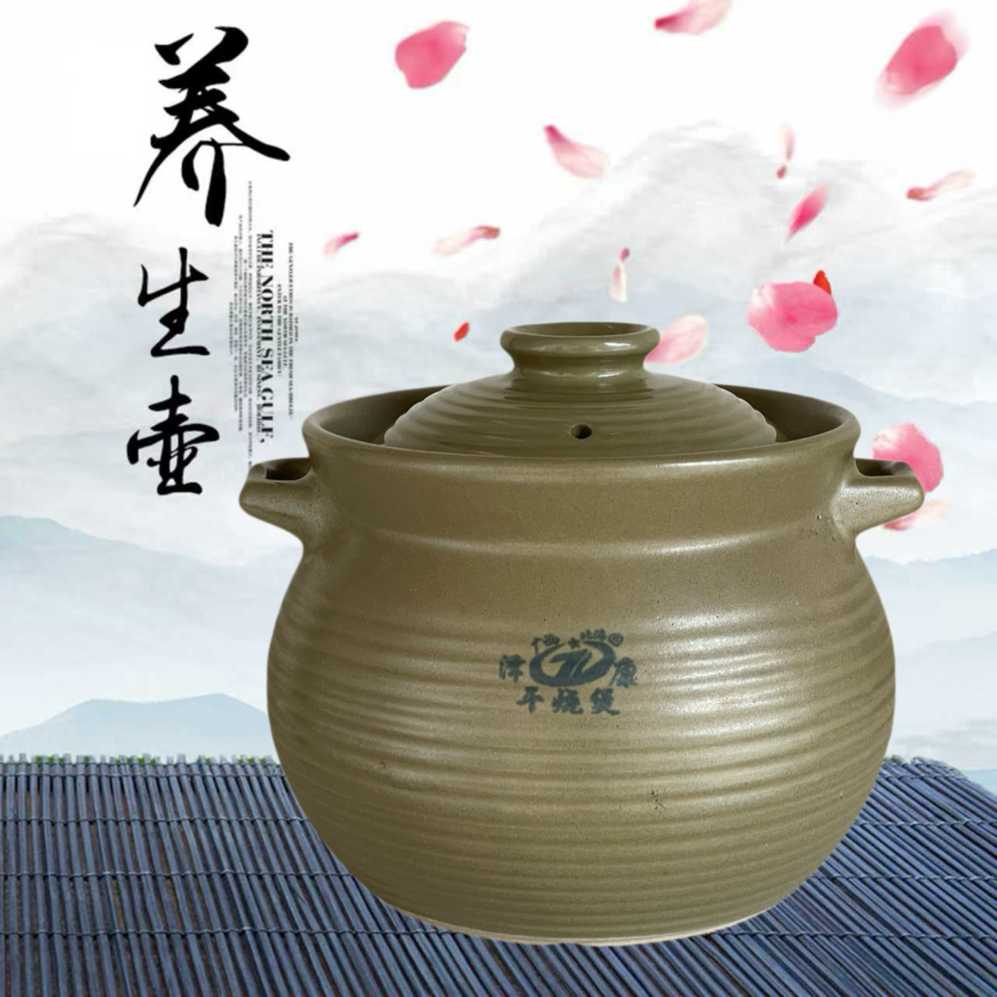 传统高温不裂老式土砂锅炖汤手工陶土汤锅沙煲明火耐高温瓦罐盖子