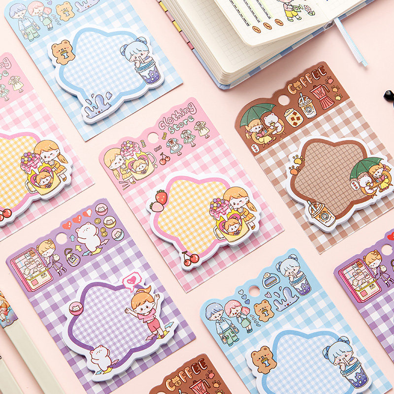 便签留言记事小本子办公备忘标签贴纸计划小条ins风装饰小图案n次贴