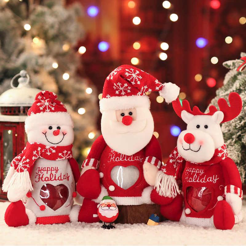 ins风创意圣诞节日礼品袋装饰品高档平安夜苹果袋收纳袋精致儿童糖果袋手提袋情侣浪漫伴手礼物麋鹿雪人祝福