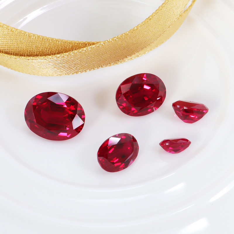 杰睦 阿伦忒培育彩宝 天然无烧红宝石裸石缅甸鸽血红戒指项链 首