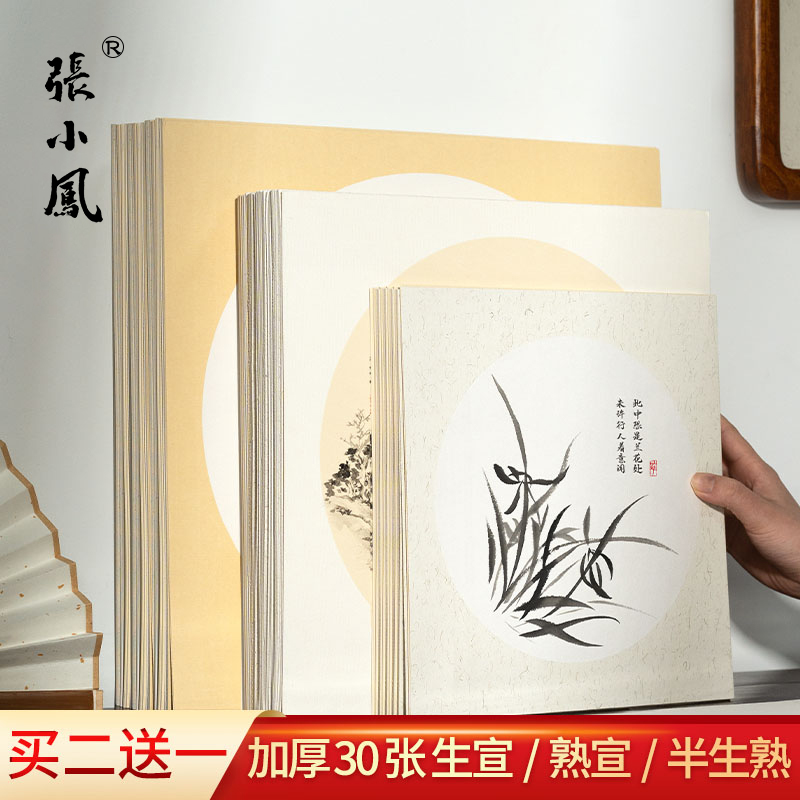 张小凤书法纸国画毛笔作品纸