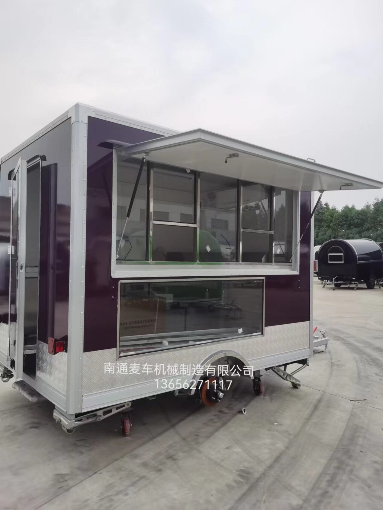 厂家直供酸辣粉小吃车户外移动手抓饼拖车房车价格小型加工机械