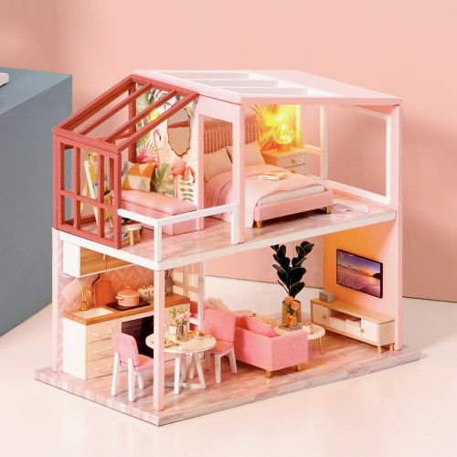 智趣屋diy小屋北欧复式手