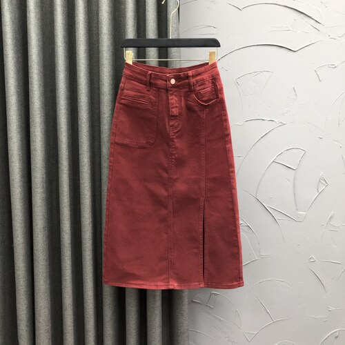 简兰顿长裙A字形百搭新品高腰