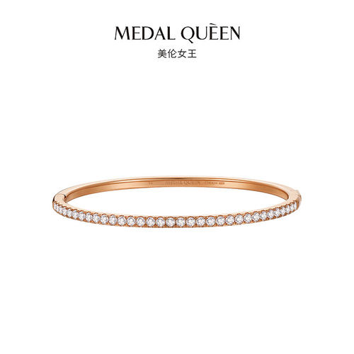 medalqueen满天星镶钻手镯女轻奢