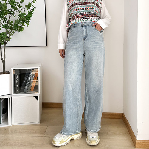 大码高个子香蕉裤女显瘦牛仔裤