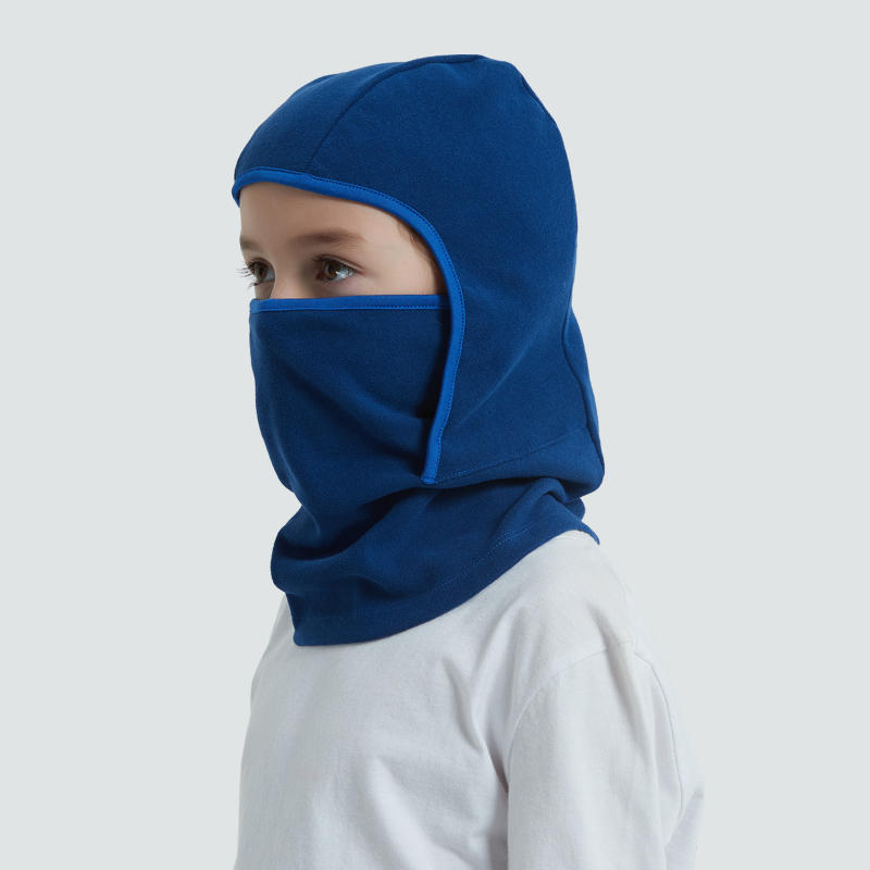 朗希迪运动户外骑行头套防风面罩滑雪儿童护脸罩冬季保暖帽子加绒