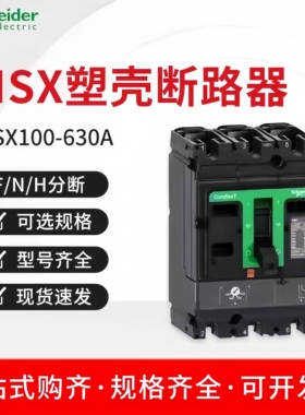 施耐德塑壳断路器NSX100N-NSX630F/H空气开关160250A400A630A3P4P