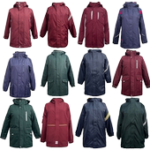 小学生校服冲锋衣可拆卸二合一儿童棉服加绒加厚枣红藏青色墨绿色